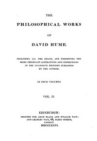 Philosophical Works, v. 2 (of 4)  Including All the Essays, and Exhibiting the More Important Alterations and Corrections in the Successive Editions Published by the Author