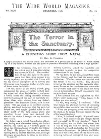 The Wide World Magazine, Vol. 22, No. 129, December, 1908