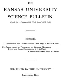 The Kansas University Science Bulletin (Vol. I, No. 1)