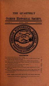 The quarterly of the Oregon Historical Society, Vol. 1, No. 2, June, 1900
