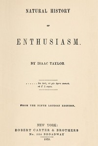 Natural History of Enthusiasm