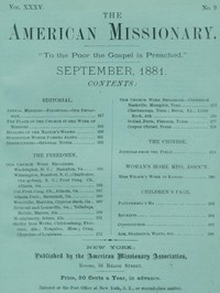 The American Missionary — Volume 35, No. 9, September, 1881