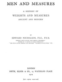 Men and Measures