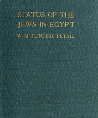 The Status of the Jews in Egypt The Fifth Arthur Davis Memorial Lecture