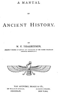 A Manual of Ancient History