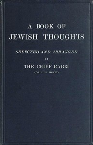 A Book of Jewish Thoughts