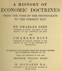 A history of economic doctrines