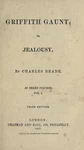 Griffith Gaunt; or, Jealousy Volumes 1 to 3 (of 3)