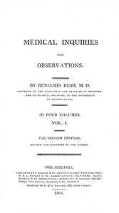 Medical Inquiries and Observations, Vol. 1  The Second Edition, Revised and Enlarged by the Author