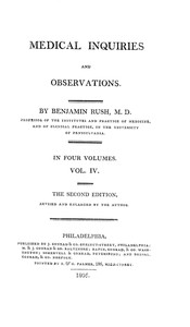 Medical Inquiries and Observations, Vol. 4  The Second Edition, Revised and Enlarged by the Author