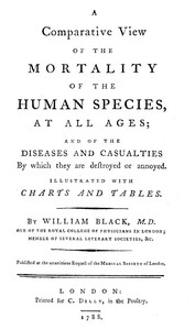 A Comparative View of the Mortality of the Human Species, at All Ages  And of the Diseases and Casualties by Which They Are Destroyed or Annoyed. Illustrated With Charts and Tables