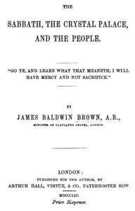 The Sabbath, the Crystal Palace, and the People
