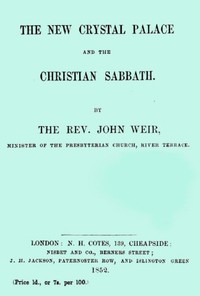 The New Crystal Palace and the Christian Sabbath