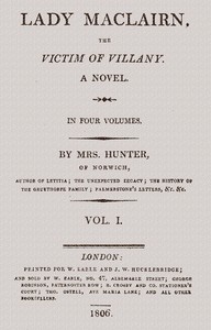 Lady Maclairn, the victim of villany