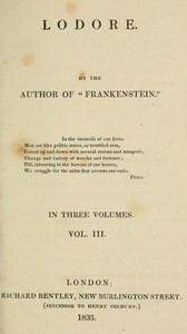 Lodore, Vol. 3 (of 3)