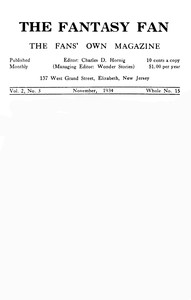 The Fantasy Fan, Volume 2, Number 3, November 1934
