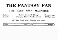 The Fantasy Fan, Volume 1, Number 9, May 1934 The Fan's Own Magazine