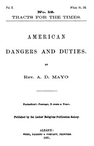 American Dangers and Duties