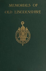 Memorials of Old Lincolnshire