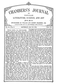 Chambers's Journal of Popular Literature, Science, and Art, Fifth Series, No. 21, Vol. I, May 24, 1884