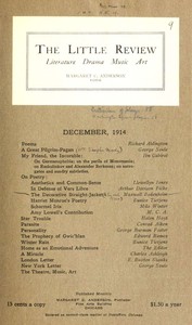 The Little Review, December 1914 (Vol. 1, No. 9)