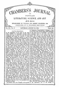 Chambers's Journal of Popular Literature, Science, and Art, Fifth Series, No. 33, Vol. I, August 16, 1884
