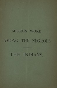 Mission Work among the Negroes and the Indians: What Is Being Accomplished by Means of the Annual Collection Taken Up for Our Missions