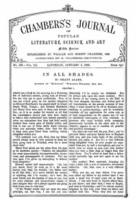 Chambers's Journal of Popular Literature, Science, and Art, Fifth Series, No. 105, Vol. III, January 2, 1886