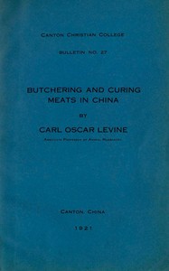 Butchering and curing meats in China