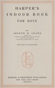 Harper's indoor book for boys