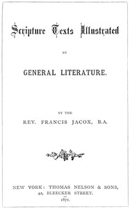 Scripture texts illustrated by general literature