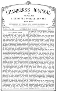 Chambers's journal of popular literature, science, and art, fifth series, no. 125, vol. III, May 22, 1886