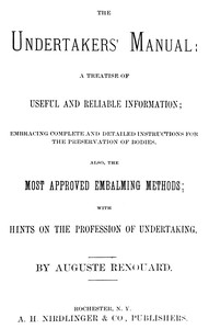 The undertakers' manual