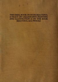 The ideal book or book beautiful