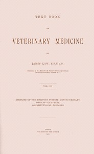 Text book of veterinary medicine, Volume 3 (of 5)