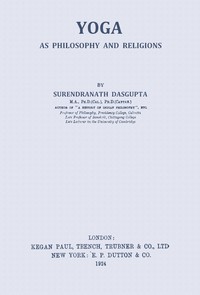 Yoga as philosophy and religion