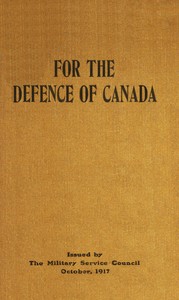 For the defence of Canada