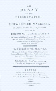 An essay on the preservation of shipwrecked mariners