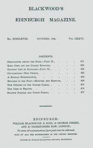 Blackwood's Edinburgh Magazine, Vol. 76, No. 468, October, 1854