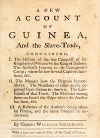 A new account of Guinea, and the slave-trade