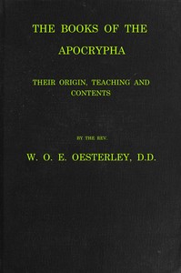 The books of the Apocrypha