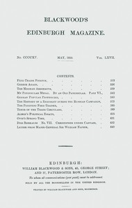 Blackwood's Edinburgh Magazine, Vol. 67, No. 415, May, 1850
