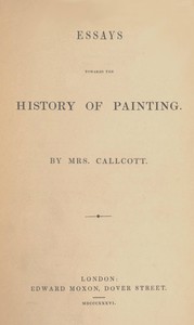 Essays towards the history of painting