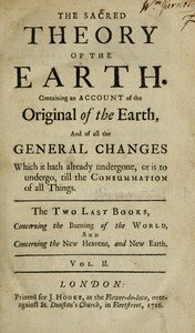 The sacred theory of the Earth, Volume 2 (of 2)