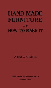 Hand made furniture and how to make it