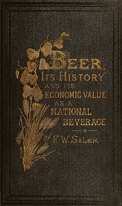Beer, its history and its economic value as a national beverage