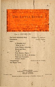 The Little Review, January 1917 (Vol. 3, No. 8)