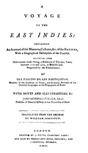 Voyage to the East Indies