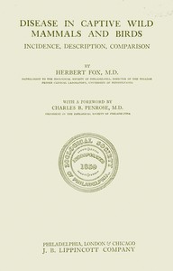 Disease in captive wild mammals and birds