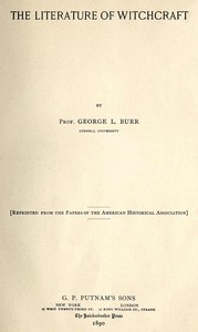 The literature of witchcraft